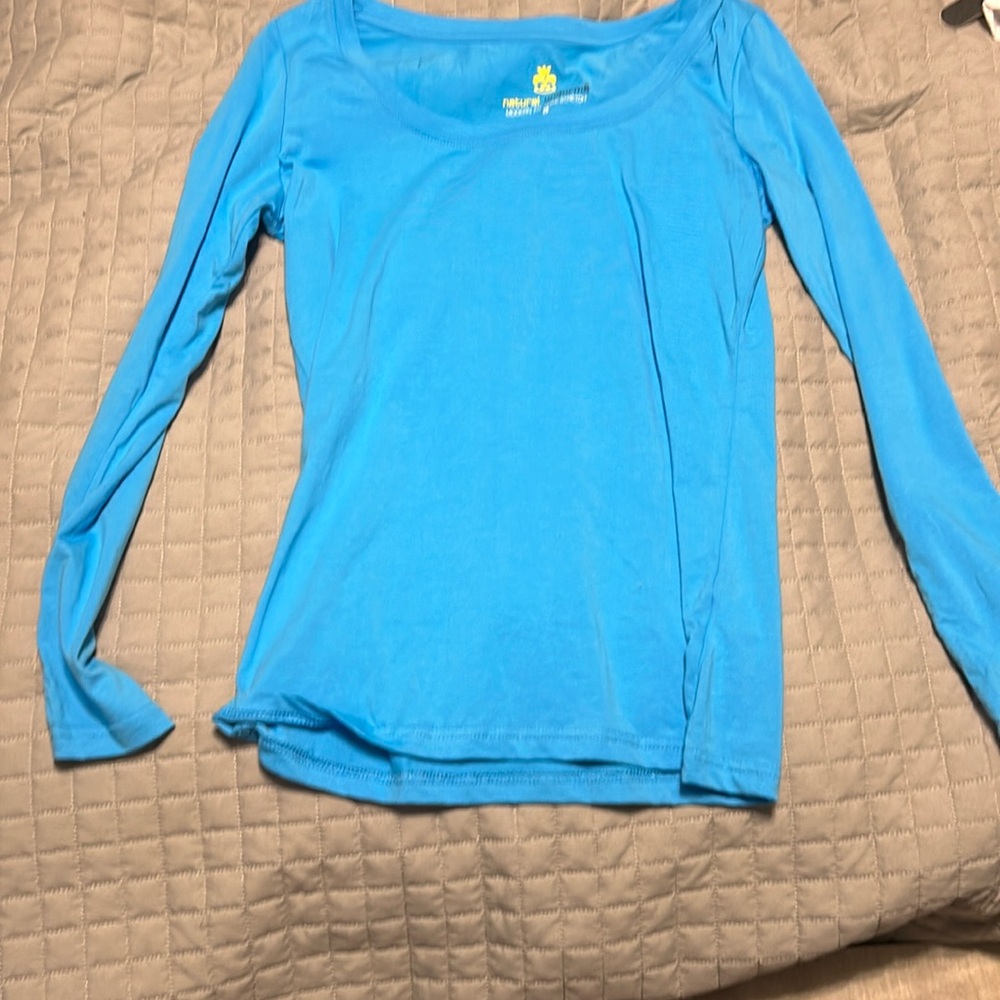 Natural uniforms blue teal long sleeve